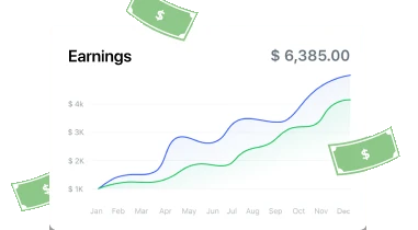 Affiliate earnings chart