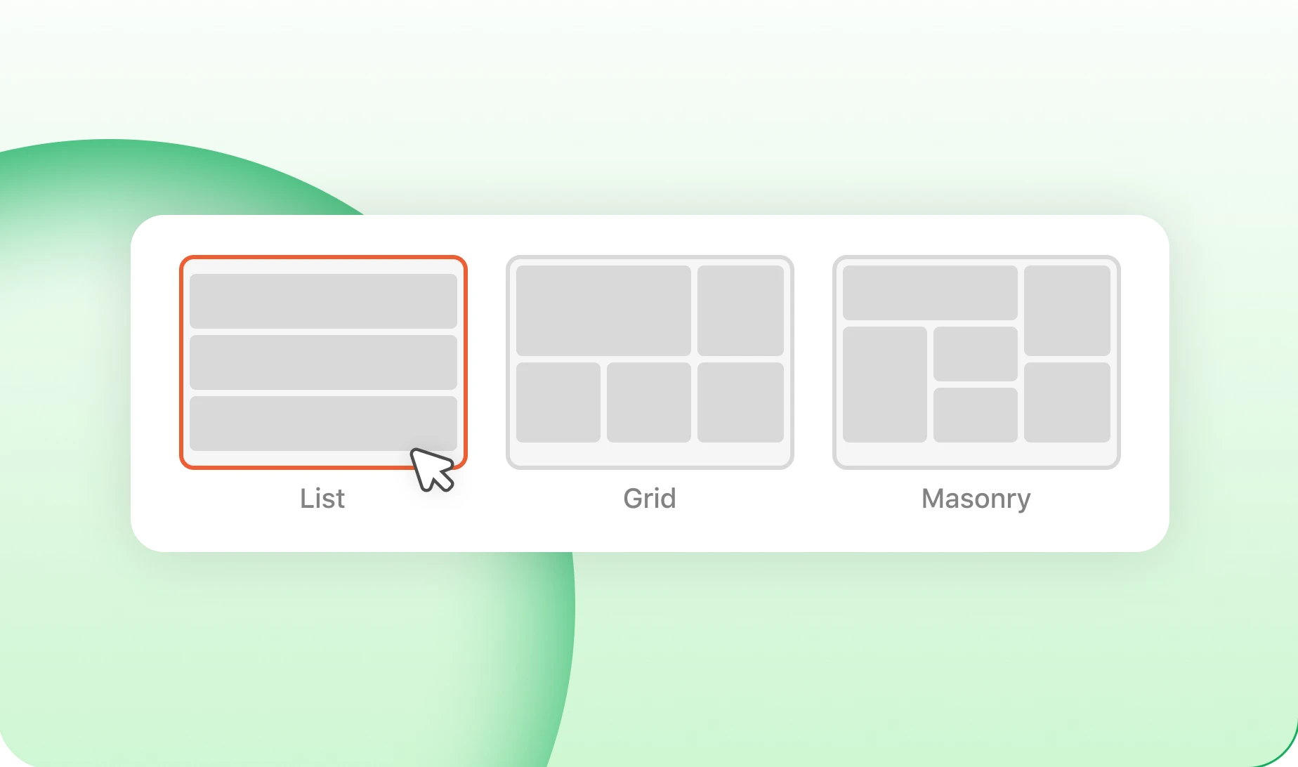 Layout options for the blog directory and its archives