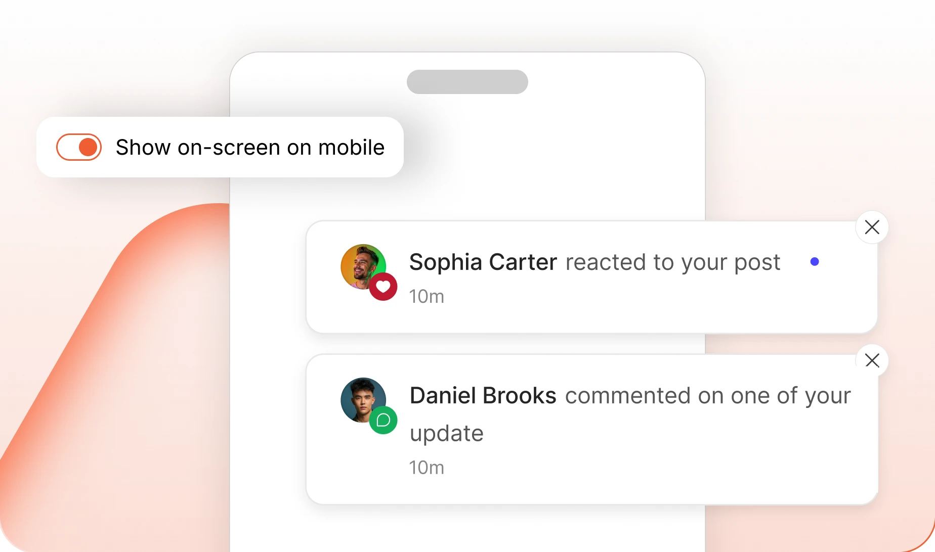 Choosing which corner on screen alerts appear in